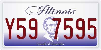 IL license plate Y597595