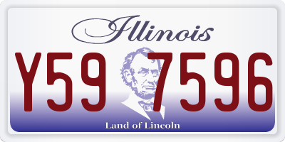IL license plate Y597596
