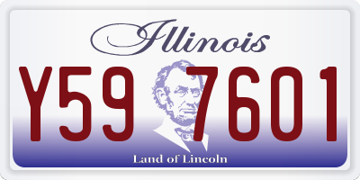 IL license plate Y597601