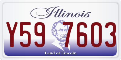 IL license plate Y597603
