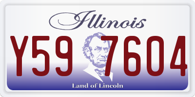 IL license plate Y597604