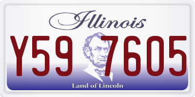IL license plate Y597605