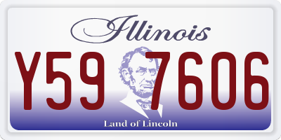 IL license plate Y597606