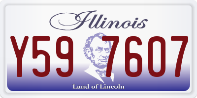 IL license plate Y597607