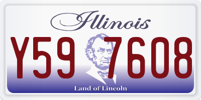 IL license plate Y597608