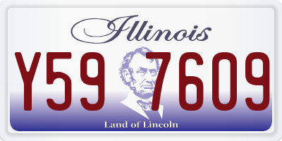 IL license plate Y597609