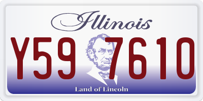 IL license plate Y597610