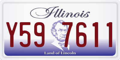 IL license plate Y597611