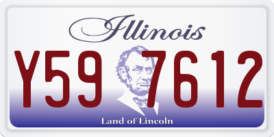 IL license plate Y597612