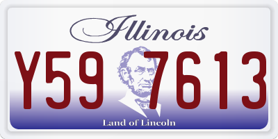 IL license plate Y597613