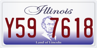IL license plate Y597618