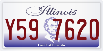 IL license plate Y597620