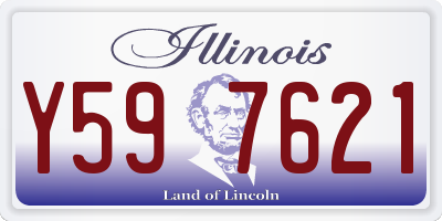 IL license plate Y597621