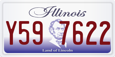 IL license plate Y597622