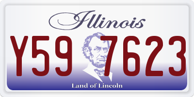 IL license plate Y597623