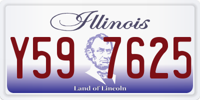 IL license plate Y597625