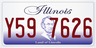 IL license plate Y597626