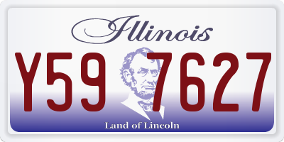 IL license plate Y597627