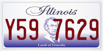 IL license plate Y597629