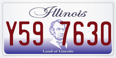 IL license plate Y597630