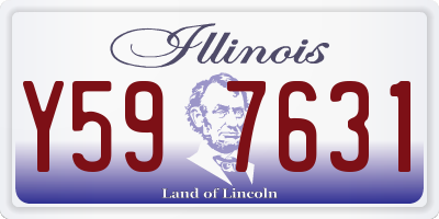 IL license plate Y597631