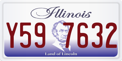 IL license plate Y597632