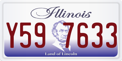 IL license plate Y597633