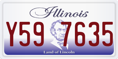 IL license plate Y597635