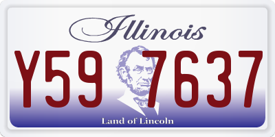 IL license plate Y597637