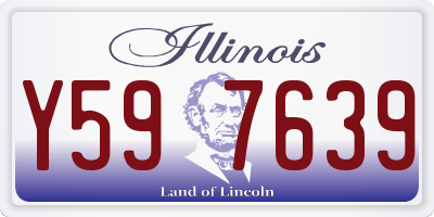 IL license plate Y597639