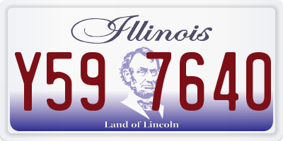 IL license plate Y597640