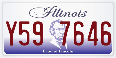 IL license plate Y597646