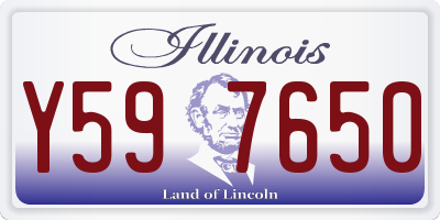 IL license plate Y597650