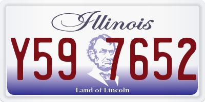 IL license plate Y597652