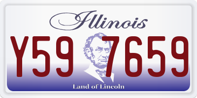 IL license plate Y597659