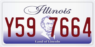 IL license plate Y597664