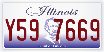 IL license plate Y597669