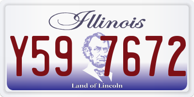 IL license plate Y597672