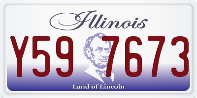 IL license plate Y597673