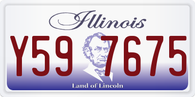 IL license plate Y597675