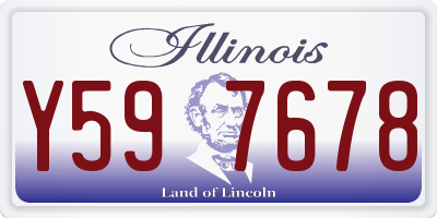 IL license plate Y597678