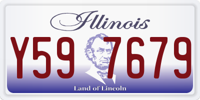 IL license plate Y597679