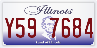 IL license plate Y597684