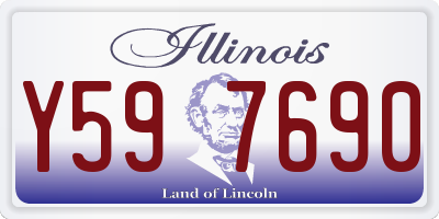 IL license plate Y597690