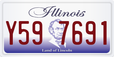 IL license plate Y597691
