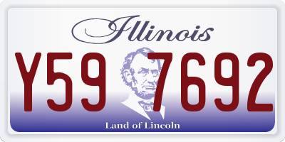 IL license plate Y597692