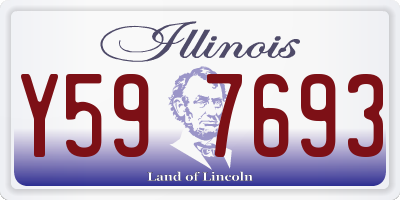 IL license plate Y597693