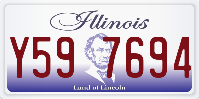 IL license plate Y597694