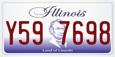IL license plate Y597698