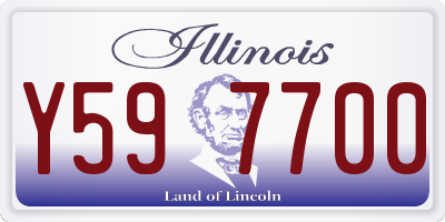 IL license plate Y597700